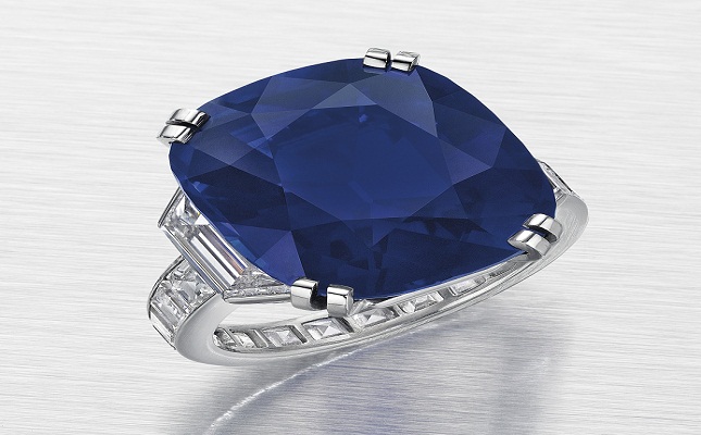 21-Carat Kashmir Sapphire Ring Sells for $4.2 Million at Christie’s